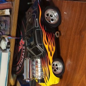 66 mustang  Black flame 118 scale Muscle machines Real steel